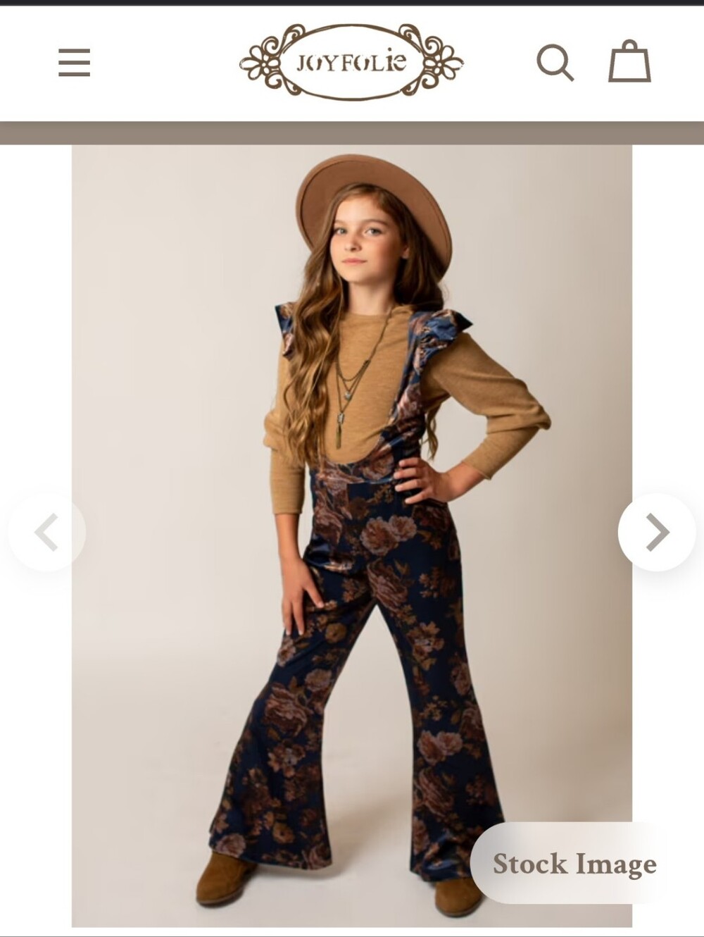 Joyfolie Lupe Overalls in Navy Floral 12